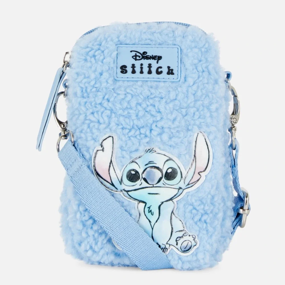 NWT Disney Stitch Fuzzy blue crossbody bag - Picture 9 of 9